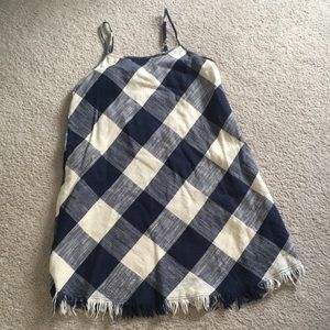 Ladies *  Navy Plaid Sundress